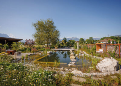 Naturgarten der Familie Schadegg im St. Galler Rheintal